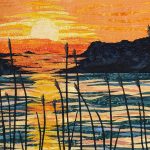 Suzanne Uschold, Shimmering Sunset, 9x13 inches, 400 USD
